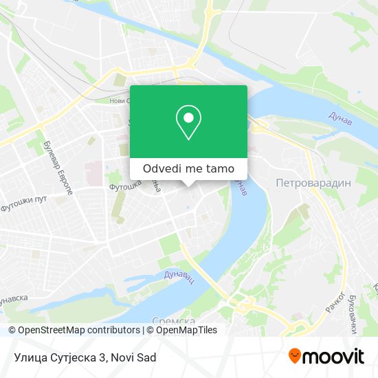 Улица Сутјеска 3 mapa