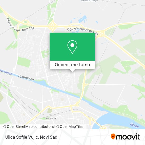 Ulica Sofije Vujic mapa