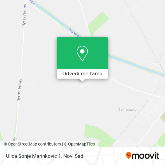 Ulica Sonje Marinkovic 1 mapa