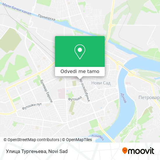 Улица Тургењева mapa