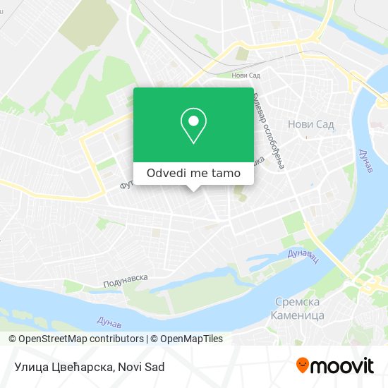 Улица Цвећарска mapa