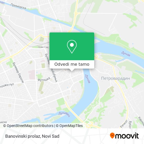 Banovinski prolaz mapa