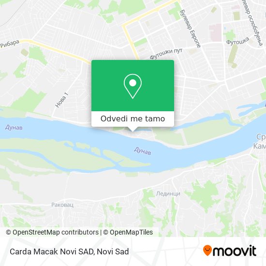 Carda Macak Novi SAD mapa