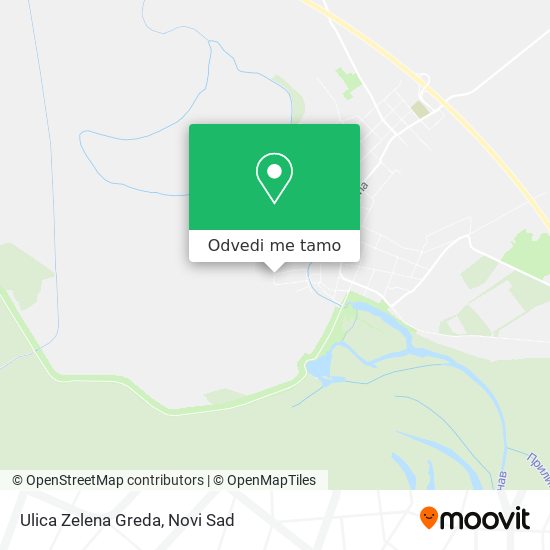 Ulica Zelena Greda mapa