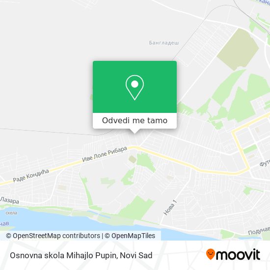 Osnovna skola Mihajlo Pupin mapa