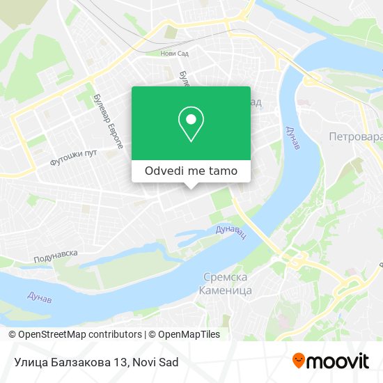 Улица Балзакова 13 mapa