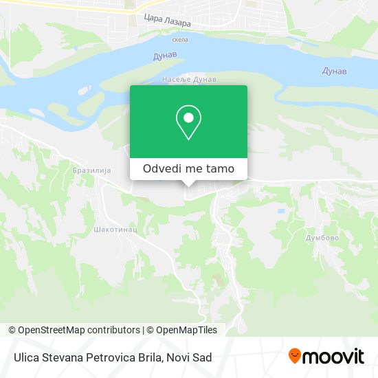 Ulica Stevana Petrovica Brila mapa