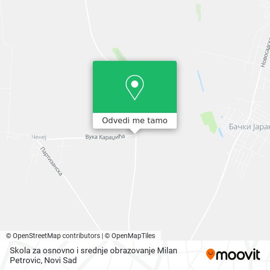 Skola za osnovno i srednje obrazovanje Milan Petrovic mapa