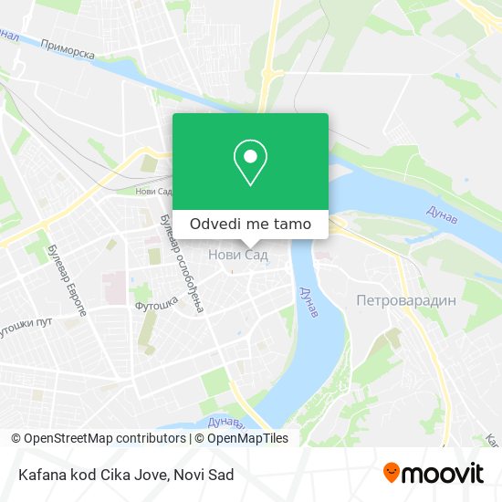 Kafana kod Cika Jove mapa