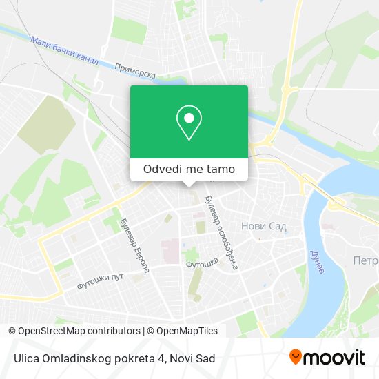 Ulica Omladinskog pokreta 4 mapa