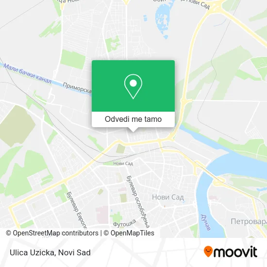Ulica Uzicka mapa