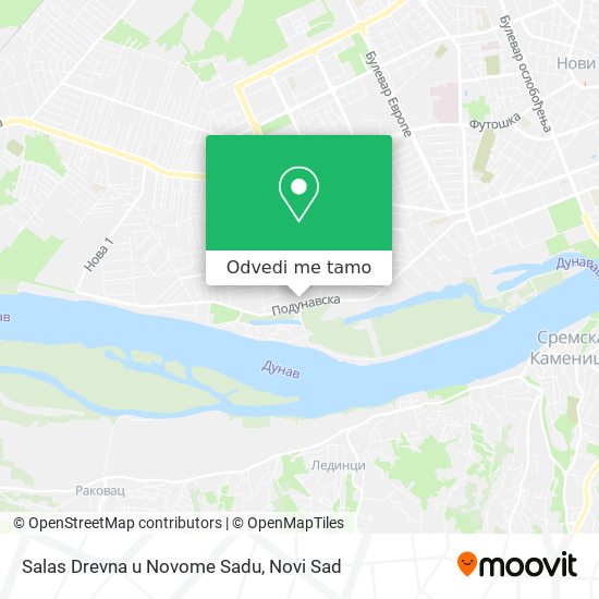 Salas Drevna u Novome Sadu mapa