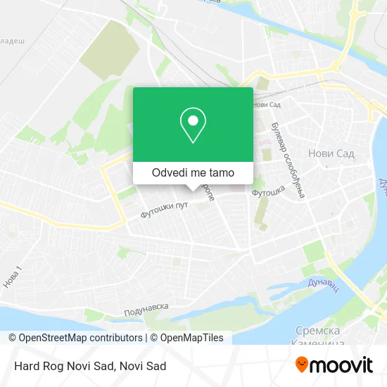 Hard Rog Novi Sad mapa