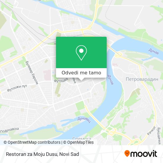 Restoran za Moju Dusu mapa