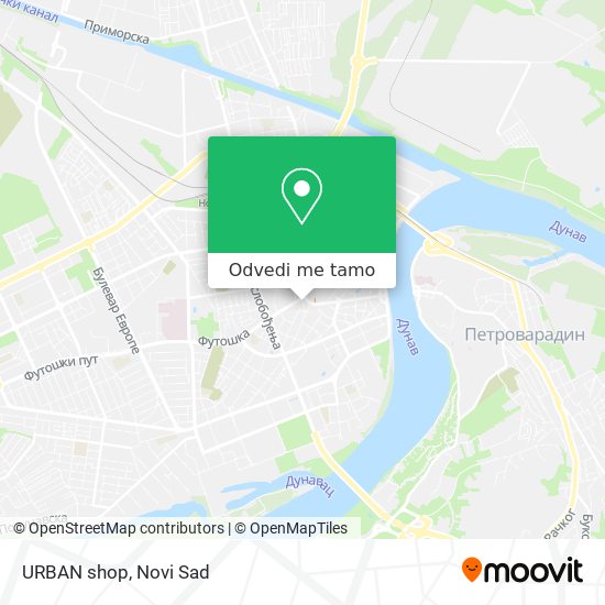 URBAN shop mapa