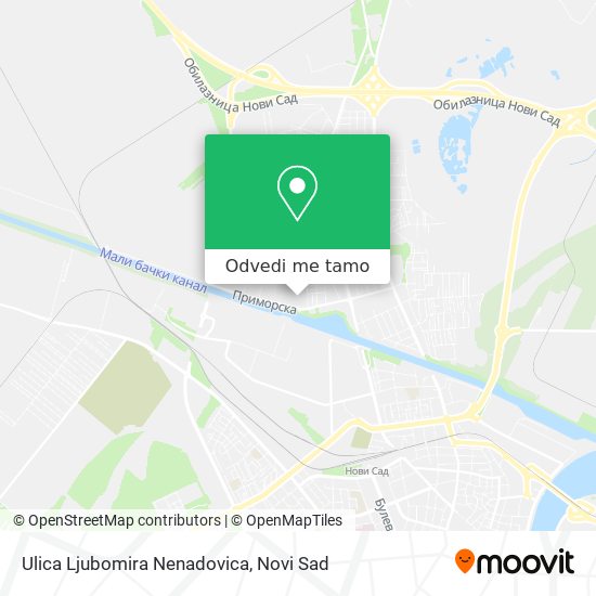 Ulica Ljubomira Nenadovica mapa