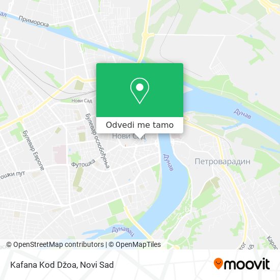 Kafana Kod Džoa mapa