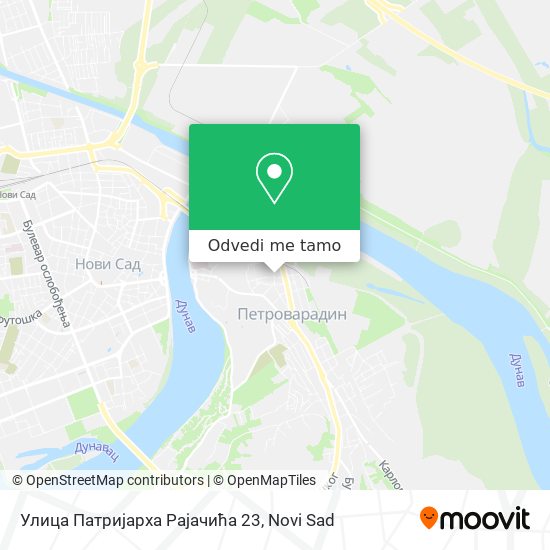 Улица Патријарха Рајачића 23 mapa