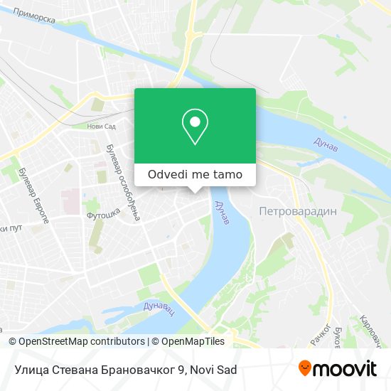 Улица Стевана Брановачког 9 mapa