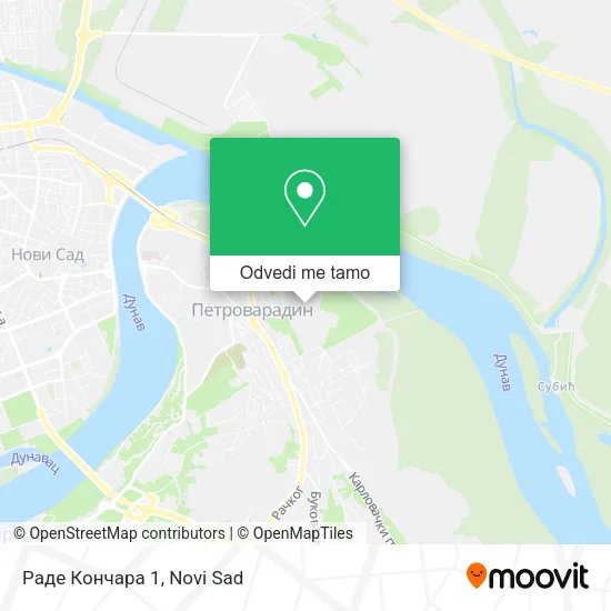 Раде Кончара 1 mapa