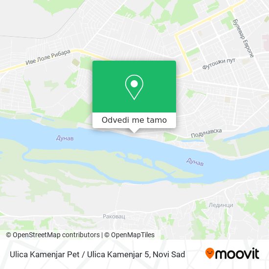 Ulica Kamenjar Pet / Ulica Kamenjar 5 mapa