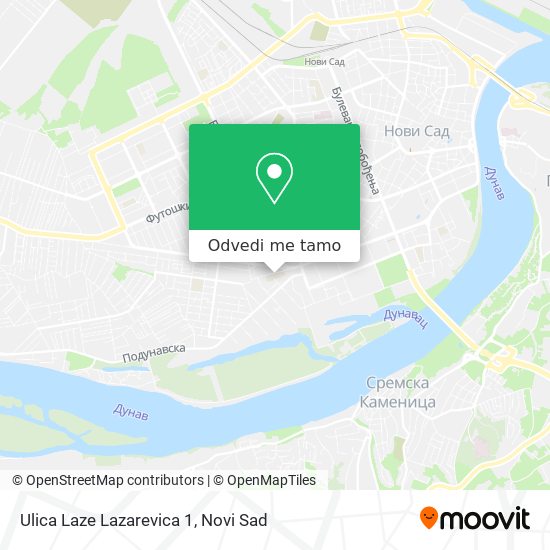 Ulica Laze Lazarevica 1 mapa