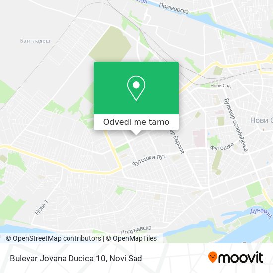 Bulevar Jovana Ducica 10 mapa