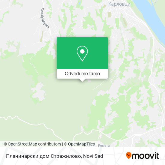 Планинарски дом Стражилово mapa