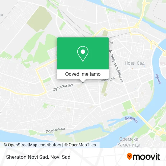 Sheraton Novi Sad mapa