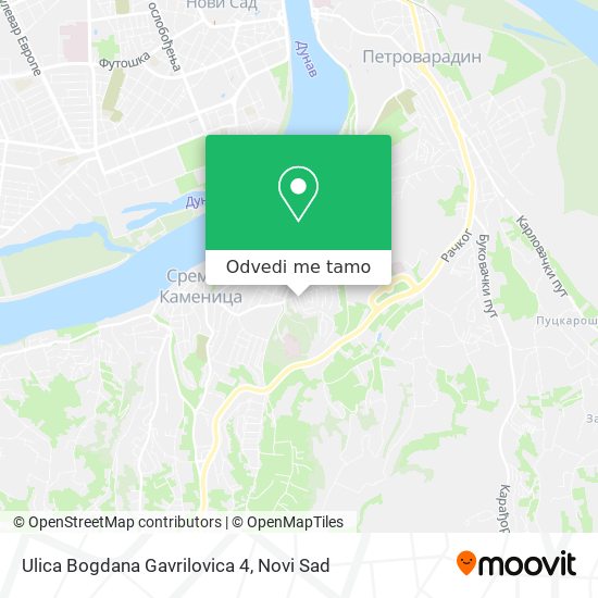 Ulica Bogdana Gavrilovica 4 mapa