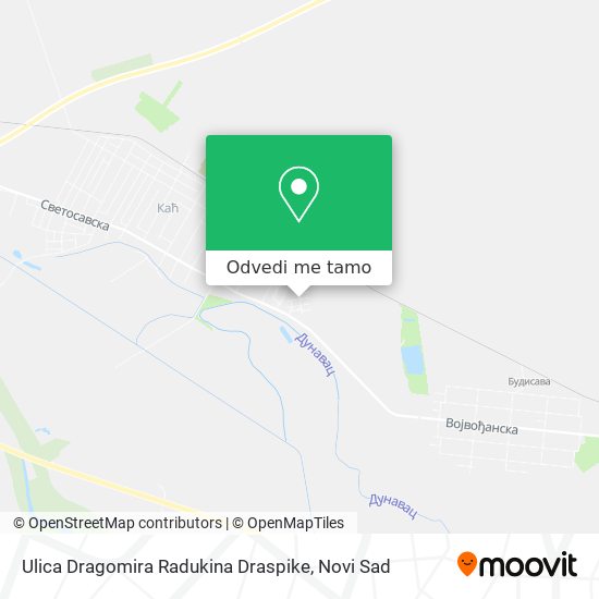 Ulica Dragomira Radukina Draspike mapa