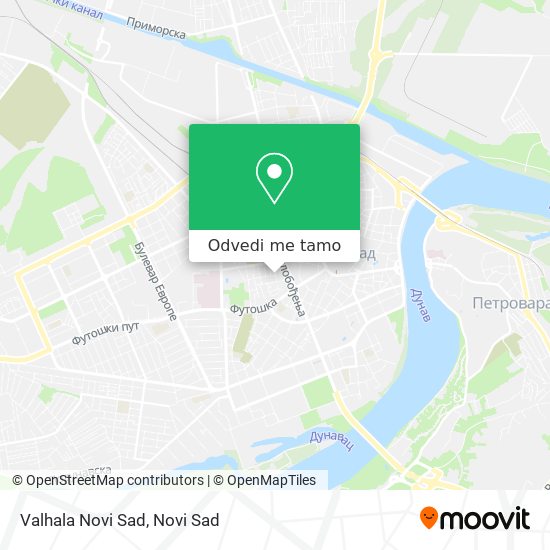 Valhala Novi Sad mapa