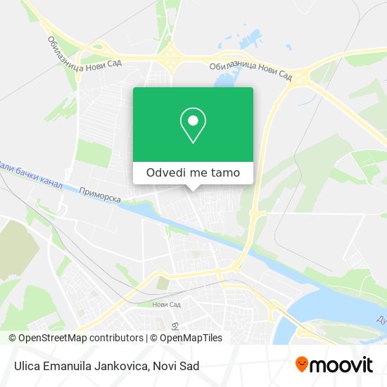 Ulica Emanuila Jankovica mapa