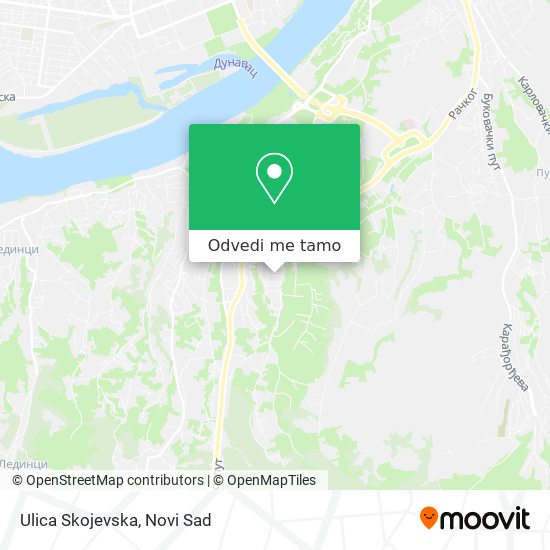 Ulica Skojevska mapa