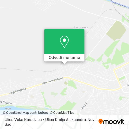 Ulica Vuka Karadzica / Ulica Kralja Aleksandra mapa