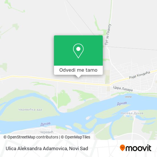 Ulica Aleksandra Adamovica mapa