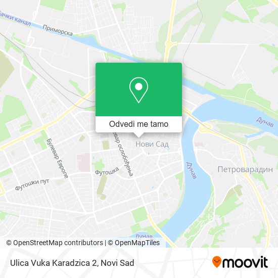 Ulica Vuka Karadzica 2 mapa