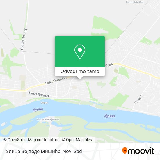 Улица Војводе Мишића mapa