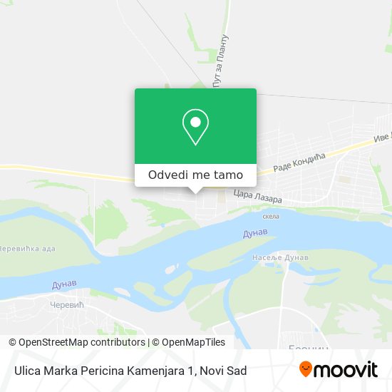 Ulica Marka Pericina Kamenjara 1 mapa