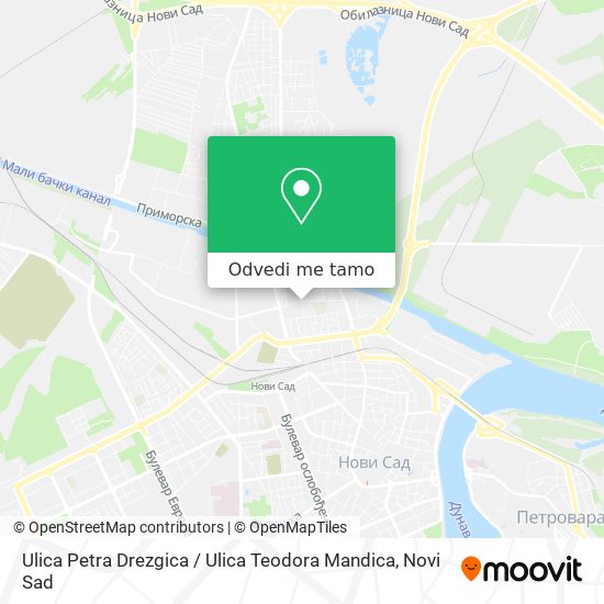 Ulica Petra Drezgica / Ulica Teodora Mandica mapa