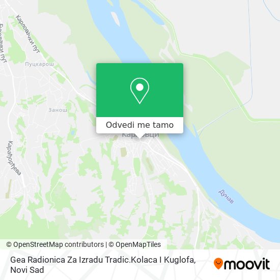 Gea Radionica Za Izradu Tradic.Kolaca I Kuglofa mapa