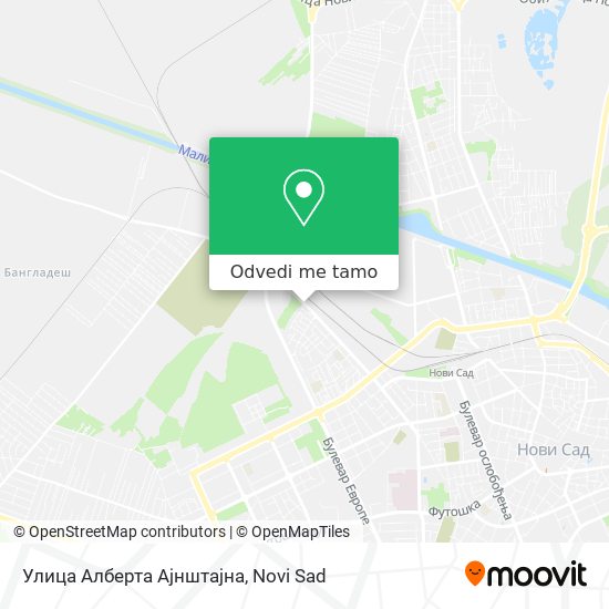 Улица Алберта Ајнштајна mapa