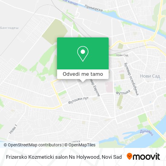 Frizersko Kozmeticki salon Ns Holywood mapa