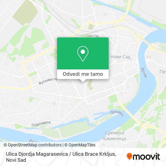 Ulica Djordja Magarasevica / Ulica Brace Krkljus mapa