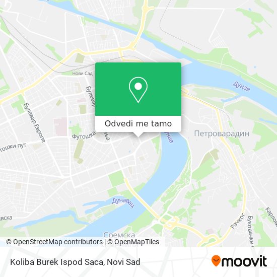 Koliba Burek Ispod Saca mapa