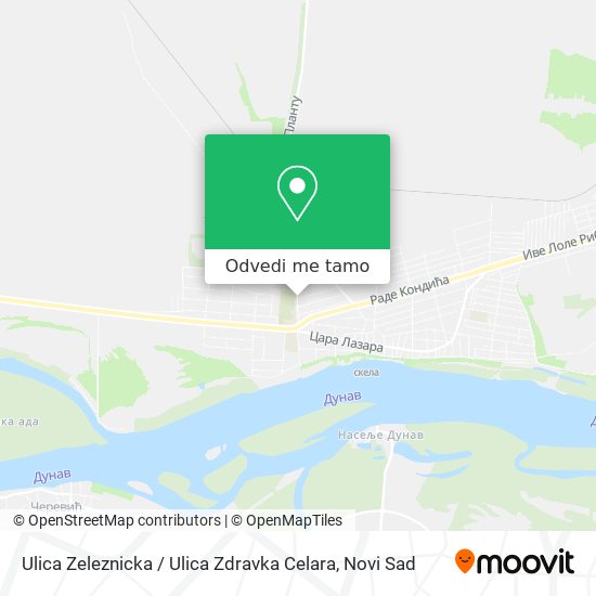 Ulica Zeleznicka / Ulica Zdravka Celara mapa