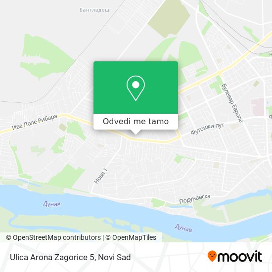 Ulica Arona Zagorice 5 mapa