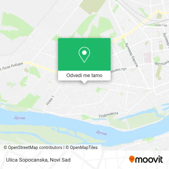 Ulica Sopocanska mapa