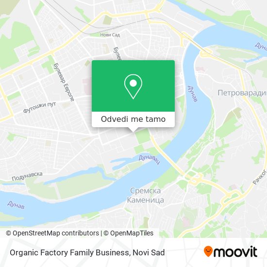 Organic Factory Family Business mapa