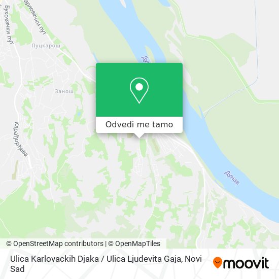 Ulica Karlovackih Djaka / Ulica Ljudevita Gaja mapa